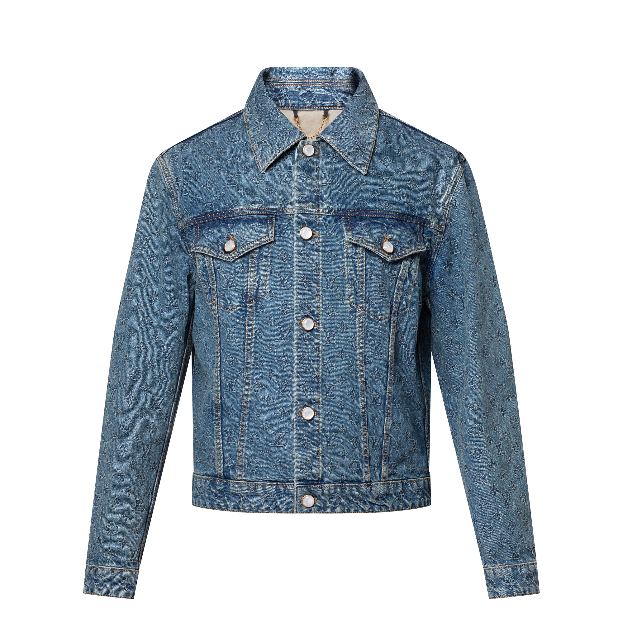 Monogram Jacquard Denim Jacket - Ready-to-Wear | LOUIS VUITTON Monogram Jacquard Denim Jacket - Ready-to-Wear | LOUIS VUITTON